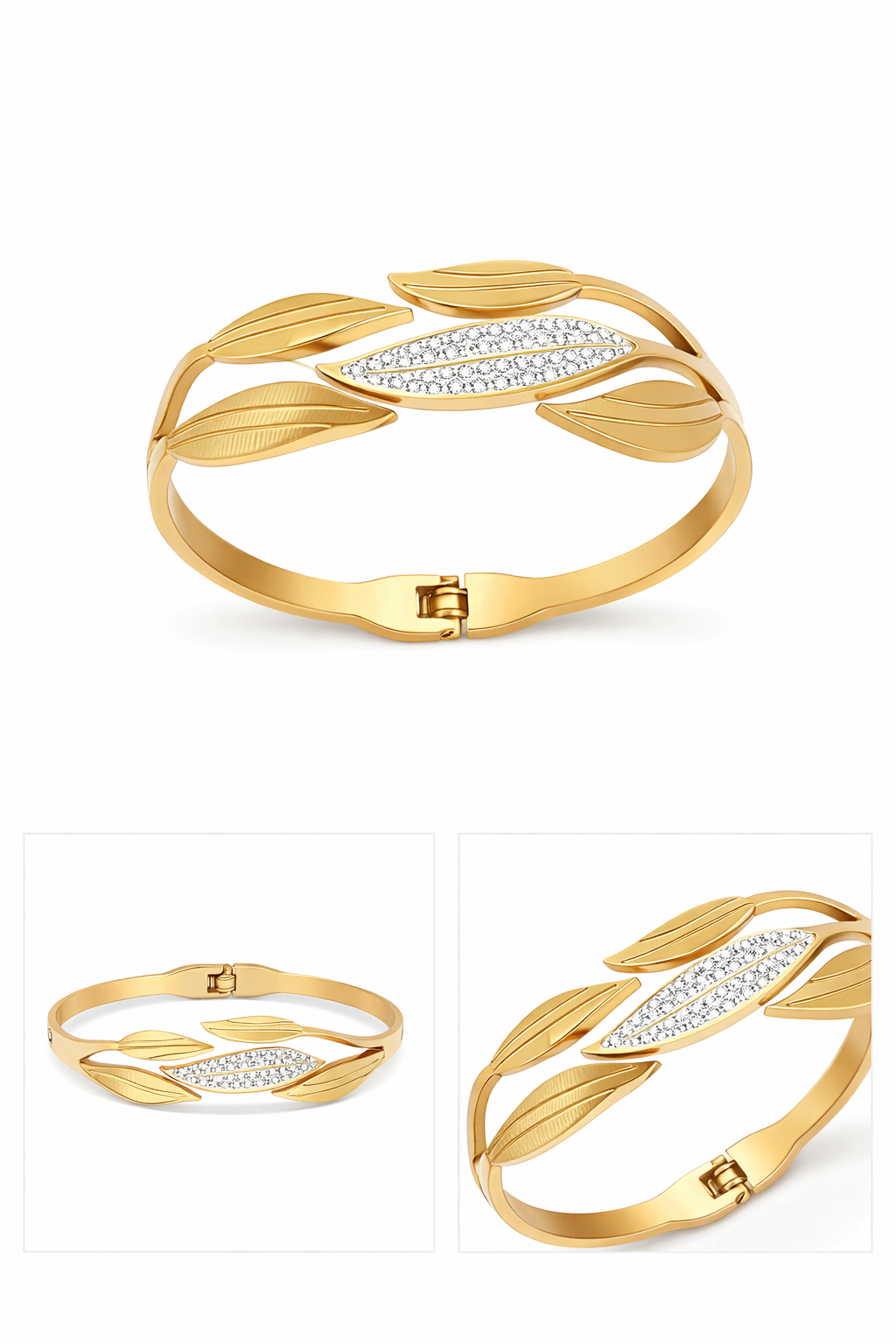 Golden Leaf Elegance Bracelet