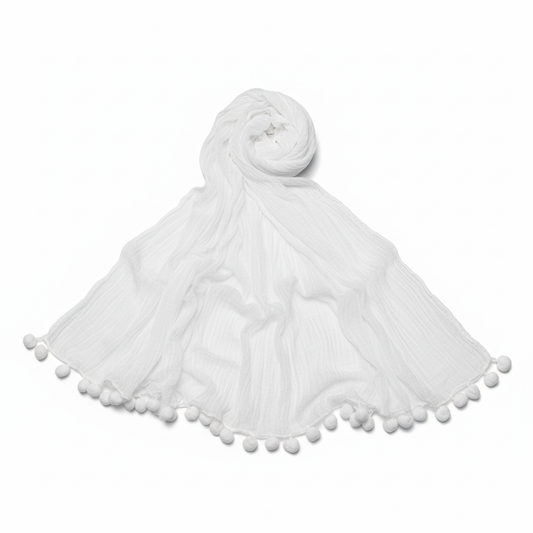 White Dupatta