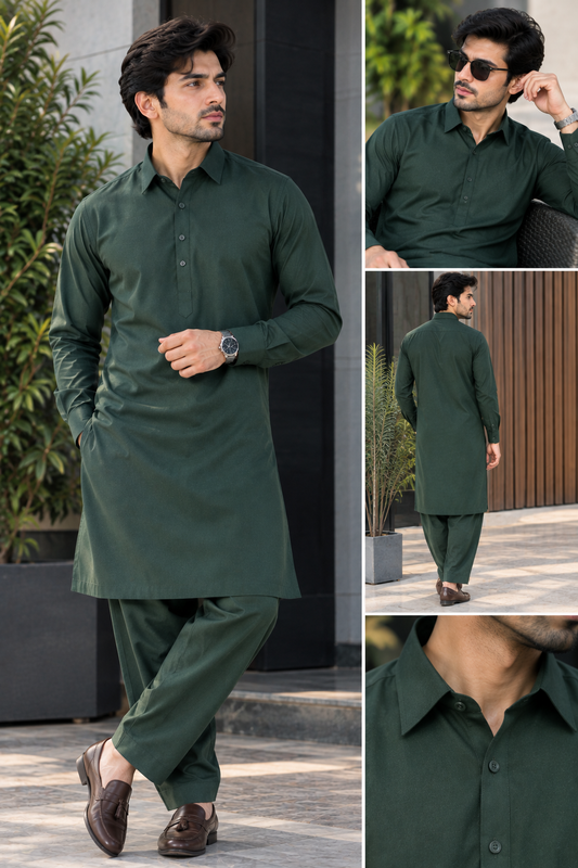 Premium Deep Green Wash & Wear – Classic Collection