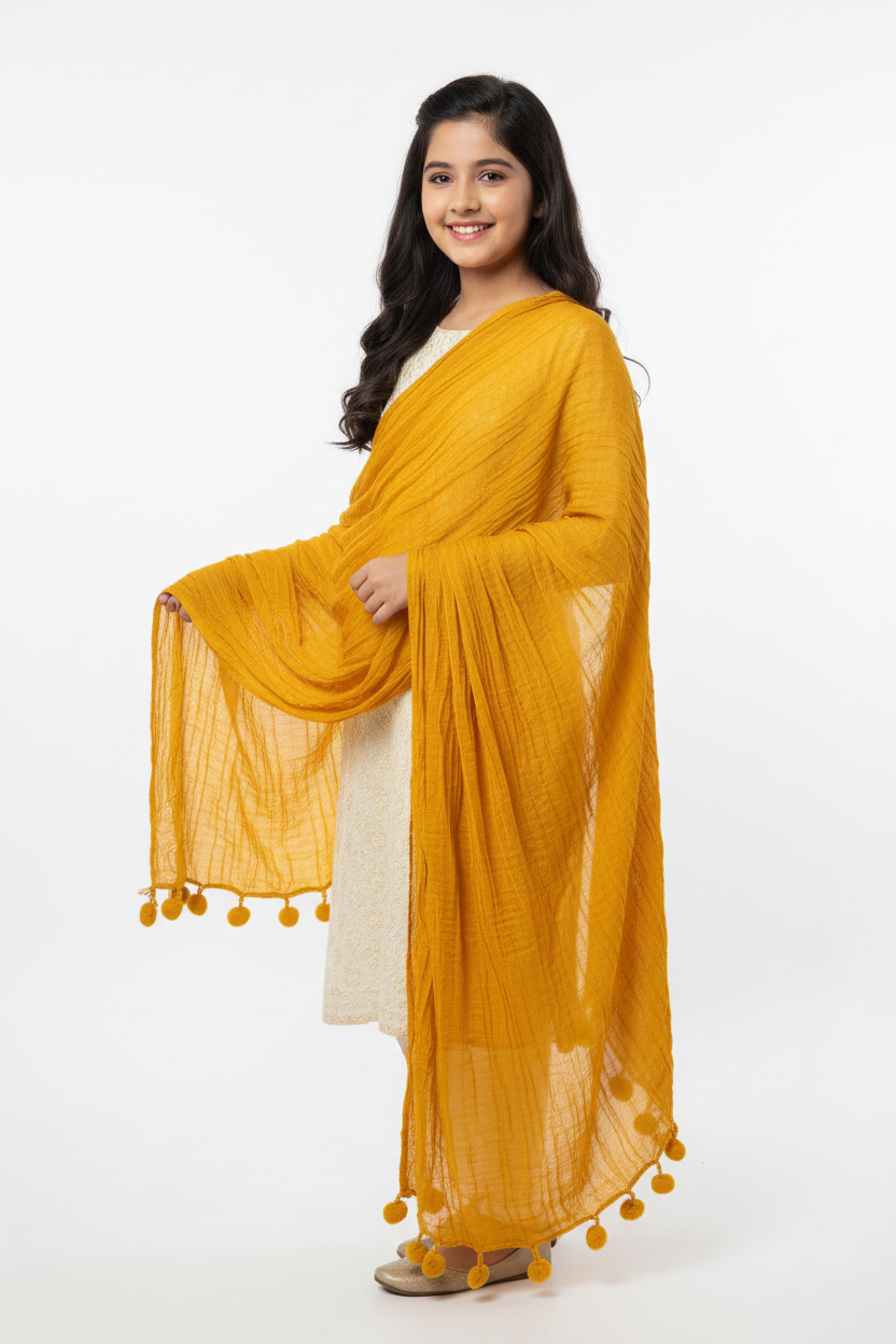 Model in Yellow Dupatta